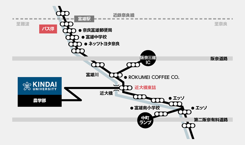 お車でお越しの際のルート地図